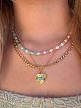 Load image into Gallery viewer, Mika Pearl and Gemstone Necklace New Colors