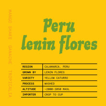 Load image into Gallery viewer, Peru Lenin Flores by Touchy Coffee