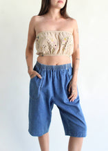 Load image into Gallery viewer, Upcycled Embroidered Bandeau Top