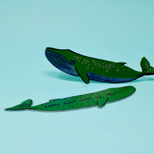 Load image into Gallery viewer, Whale Bookmark