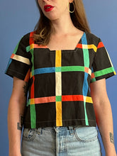 Load image into Gallery viewer, Chunky Windowpane Linen Top