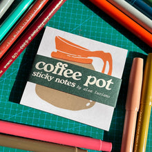 Load image into Gallery viewer, Coffee Pot Sticky Note Pad