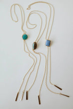 Load image into Gallery viewer, Gold Bolo Tie Necklace