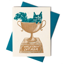 Load image into Gallery viewer, World's Best Cat Mom Mother's Day Card
