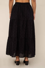 Load image into Gallery viewer, Cotton Eyelet Skirt | Black