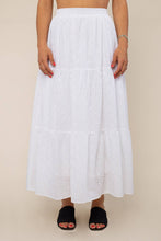 Load image into Gallery viewer, Cotton Eyelet Skirt | White