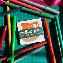 Load image into Gallery viewer, Coffee Pot Sticky Note Pad