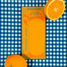 Load image into Gallery viewer, Orange Juice Risograph Notepad