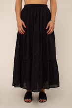 Load image into Gallery viewer, Cotton Eyelet Skirt | Black