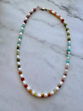 Load image into Gallery viewer, Mika Pearl and Gemstone Necklace New Colors