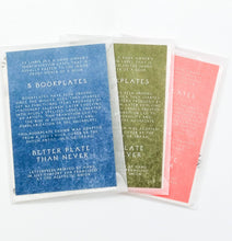 Load image into Gallery viewer, Adhesive Letterpress Bookplates