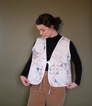 Load image into Gallery viewer, Reclaimed Vintage Textile Quilt Vest