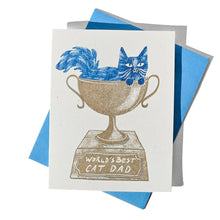 Load image into Gallery viewer, World's Best Cat Dad Father's Day Card