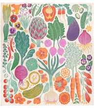 Load image into Gallery viewer, Organic Cotton Tea Towel | Veggie Garden