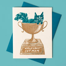 Load image into Gallery viewer, World's Best Cat Mom Mother's Day Card