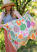 Load image into Gallery viewer, Organic Cotton Tea Towel | Veggie Garden