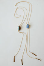 Load image into Gallery viewer, Gold Bolo Tie Necklace