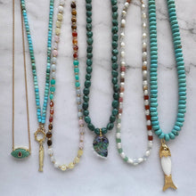 Load image into Gallery viewer, Mika Pearl and Gemstone Necklace New Colors