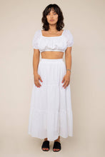 Load image into Gallery viewer, Cotton Eyelet Top | White
