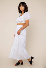 Load image into Gallery viewer, Cotton Eyelet Top | White