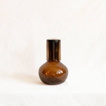 Load image into Gallery viewer, Handblown Round Glass Carafe with Lid - Chocolate