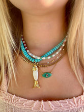 Load image into Gallery viewer, Mika Pearl and Gemstone Necklace New Colors