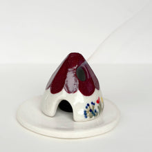 Load image into Gallery viewer, Ceramic Gnome House Cone Incense Burner