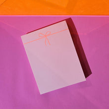 Load image into Gallery viewer, Bow Risograph Notepad