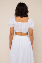 Load image into Gallery viewer, Cotton Eyelet Top | White