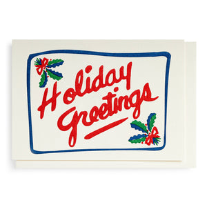 Holiday Greetings Christmas Card