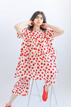 Load image into Gallery viewer, Strawberry Tiered Mini Dress
