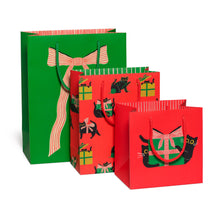 Load image into Gallery viewer, Holiday Black Cat Gift Bag
