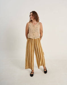 Mustard Zebra Stroll Pants