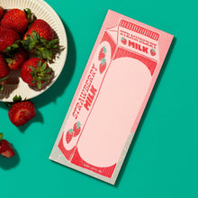 Load image into Gallery viewer, Strawberry Milk Risograph Notepad
