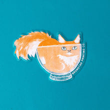 Load image into Gallery viewer, Cat in a Bowl Sticker
