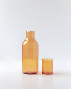 Handblown Hammered Glass Carafe