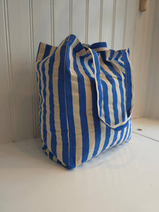 Striped Tote Bag Original: Blue