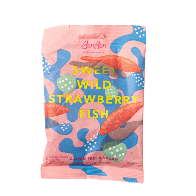 Sweet Wild Strawberry Fish | Swedish Candy