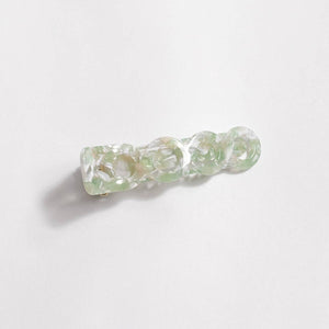 Green Tea Alligator Circle Clip