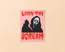 Load image into Gallery viewer, Livin’ the Scream Halloween Vinyl Sticker - Made in USA
