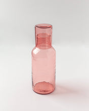 Load image into Gallery viewer, Handblown Hammered Glass Carafe
