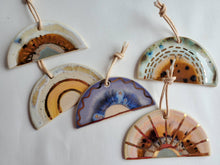 Load image into Gallery viewer, Ceramic Rainbow Ornament
