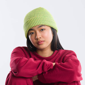 Grid Knit Beanie