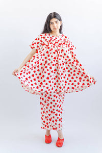 Strawberry Tiered Mini Dress