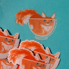 Load image into Gallery viewer, Cat in a Bowl Sticker
