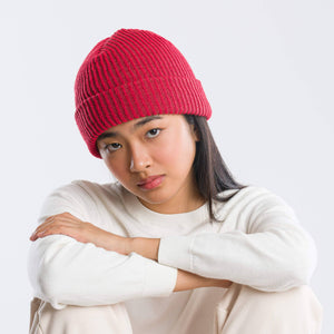 Simple Rib Knit Beanie