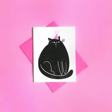 Load image into Gallery viewer, Party Cat Birthday Card
