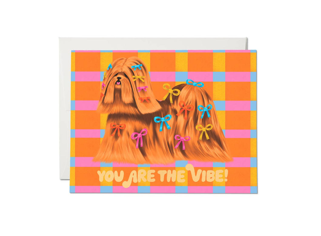 Puppy Vibe Friendship Card