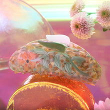 Load image into Gallery viewer, Hesperides Long Claw - Large Orange Flower Hair Clip
