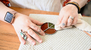 Glass Peace Sign Suncatcher: Tupelo Honey